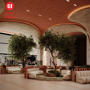 Ideas Elegantes para la Decoración del Vestíbulo de un Hotel, Sofás Modernos, Mostradores de Recepción Refinados, Barra de Bar Elegante - Product Image 3