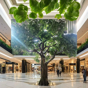 Grand banian vert artificiel décoratif d'intérieur durable de 4m Ficus en fibre de verre <span class=keywords><strong>PE</strong></span> Silk Outdoor 3m High Plastic - Product Image 3