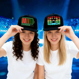 Casquette lumineuse originale, casquette de baseball noire pour fêtes et soirées - Product Image 6