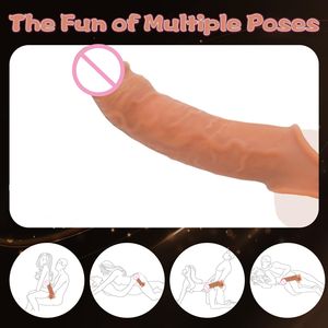 Penis-Hülle Verlängerung Vergrößerer Dehner Geeignet für Alle zur Verlängerung der Männlichen Ausdauer Penis-Hülle zum Verdicken Wiederverwendbares Kondom - Product Image 4