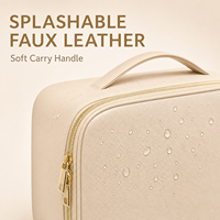 Trousse de Toilette/Maquillage de Voyage en Cuir PU Personnalisé à Motif Pierre, Étanche avec Fermeture Éclair – Vente en Gros, Fabrication OEM