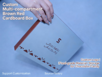 Boîte à chocolat personnalisée à compartiments multiples, en carton kraft blanc avec couvercle, emballage pour bonbons, pour la personnalisation de cadeaux, vente en gros WELCOTECH
