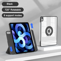 Étui magnétique détachable à trois volets rotatif à 720° pour iPad Pro 11 2024 en PU et acrylique, vente chaude directe usine