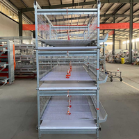 Cage à poules pondeuses industrielle automatique, grande, portable, économique, pour l'élevage en Afrique, meilleure vente