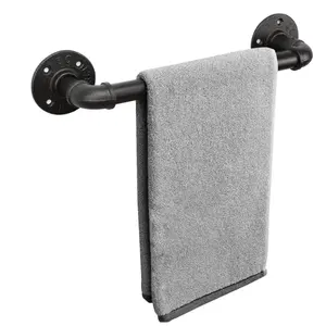 Industrial Pipe Toilet Paper Holder - Vintage Style DIY Wall Mount Roll Tissue Towel Holder for Bathroom Bedroom and Kitchen