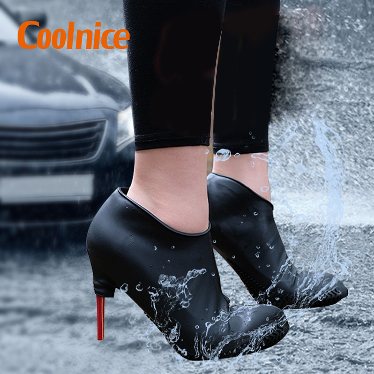 Новинка 2022, женская обувь на высоком каблуке, многоразовый силиконовый чехол для обуви от дождя, женский водонепроницаемый чехол для обуви
