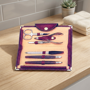 Environmental Professional 5 1 Stainless Steel Good Manicure Set Accessories Colorful Ladies Tool Kit Diamond <b>Nail</b> Nipper Cutter - Product Image 2