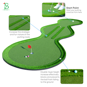 Green de Práctica de <span class=keywords><strong>Golf</strong></span> Portátil Personalizado de 18 Hoyos con Borde que Evita que las Pelotas se Salgan, Césped Artificial, <span class=keywords><strong>Mini</strong></span> Green de Práctica de <span class=keywords><strong>Golf</strong></span> - Product Image 2