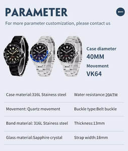 Orologio Meccanico Automatico di Lusso da Uomo 39mm, Regolabile e Resistente all'Acqua, di Alta Qualità da Fornitore Cinese - Product Image 6