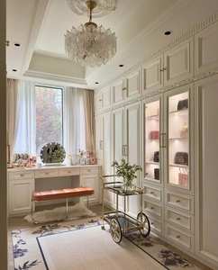 Armario para Dormitorio, Estilo Moderno y Sencillo, de Lujo Ligero, Guardarropa Personalizado, Combinación de Armarios de Esquina - Product Image 1