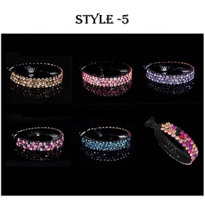 Wholesale Crystal Hair Barrettes Luxury Diamond Banana Hair <strong>Clip</strong> Colorful Ponytail <strong>Buckle</strong> <strong>Clips</strong> for Ladies - Product Image 6