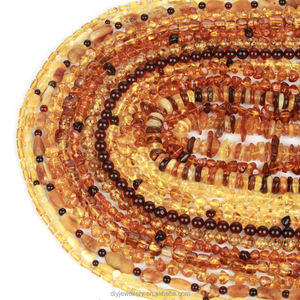 AsVrai U Perline Sciolte in Ambra Naturale Multicolore <span class=keywords><strong>a</strong></span> Forma Irregolare per Creazione di Gioielli e Accessori per Braccialetti Fai da Te - Product Image 2