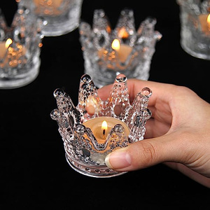 Portacandele Dropship in vetro moderno Votive & TeaLight con Design a corona per eventi di festa di Natale <span class=keywords><strong>e</strong></span> decorazioni per la <span class=keywords><strong>casa</strong></span> - Product Image 2