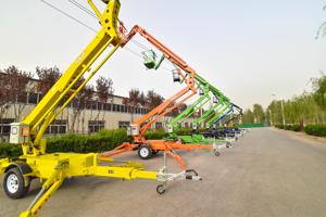 관절 좁은 남자 리프터 유압 배터리 디젤 가솔린 AC 전원 텔레스코픽 토우블 너클 붐 리프트 - Product Image 5