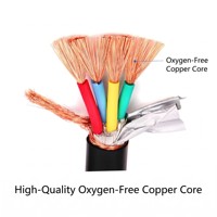 Câble de commande blindé LSZH WDZ-RYYP WDZN-RYYP, fil de signal flexible en cuivre tressé, faible émission de fumée, sans halogène