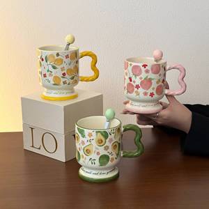 High-quality Appearance Birthday Gifts Girlish Water <b>Cups</b> <b>Ceramic</b> Mugs Practical Office Breakfast Coffee <b>Cups</b> - Product Image 1