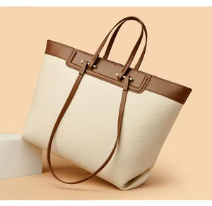 Sac à main de luxe de marque célèbre pour femmes fermeture à glissière à carreaux sangle unique motif de couleur unie matériau PU noir à la mode - Product Image 6