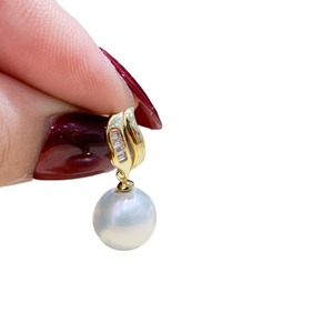 WENCHI S925 <b>Silver</b> DIY Pearl Accessories Empty Tray with 9-13mm Round Beads Fashionable <b>Earrings</b> Model 11272 Made in China - Product Image 5