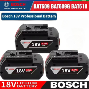 Batería <span class=keywords><strong>Bosch</strong></span> original de 18V 5.0Ah, batería <span class=keywords><strong>Bosch</strong></span> de 5Ah reemplazable, nueva batería recargable de iones de litio para herramientas. - Product Image 1