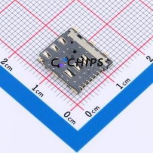 SMN-308-ARSP7 SIM Card Connector SMD Connector Self-Return Type Nano SIM Card Card Holder 1.24mm - Product Image 2