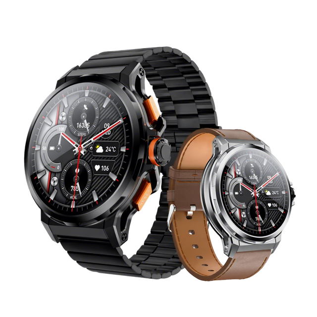 New JS43 Emotion Fatigue Detection Smart Watch Fashion ECG Health Wearable Devices AMOLED 480*480 IP68 Android