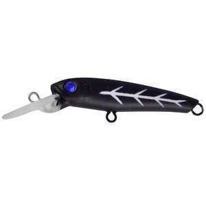 Petite <span class=keywords><strong>taille</strong></span> méné leurres rivière lac flottant pêche leurres durs noir méné appâts méné japon gabarit appâts de pêche en eau douce - Product Image 3