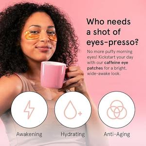 Parches de Gel para <span class=keywords><strong>Ojos</strong></span> con Cafeína, Niacinamida y Ácido Hialurónico, Efecto Desinflamatorio y Antiojeras, Marca Privada, OEM - Product Image 3