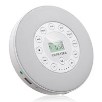 Reproductor de CD/MP3 Portátil con Control de Botones, Interfaz RCA, Pantalla, Grabador de Sonido, Walkman para Regalos, Uso en Casa y Auto, Plástico