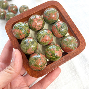 Offre Spéciale – Sphère de 25 mm en Unakite Naturelle Polie – Pierres de Guérison en Cristal pour la Fabrication de Bijoux, Décoration de Mascotte, Cadeau, Utilisation Artisanale DIY - Product Image 2