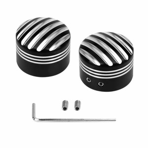 Accesorios de motocicleta cubierta de tuerca de tapa de eje delantero cortado para Harley Softail Sportster <span class=keywords><strong>Iron</strong></span> <span class=keywords><strong>883</strong></span> XL 1200 negro - Product Image 4