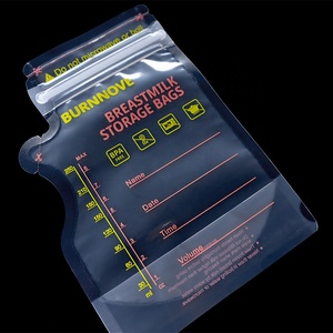 Sacs de conservation du lait maternel sans BPA de 200 ml avec fermeture éclair, logo personnalisé, 30 unités, étanches et sécurisés pour le stockage de la bière et de l'eau minérale - Product Image 5