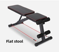 Banc de musculation pliable en métal réglable avec capacité de 200 kg, noir, tube de 50x50 mm, équipement de musculation pour la maison, unisexe