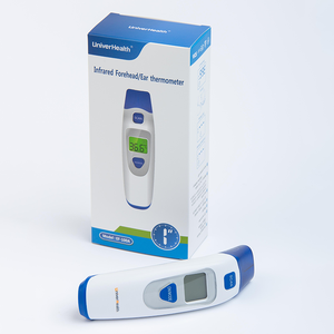 <span class=keywords><strong>Thermomètre</strong></span> <span class=keywords><strong>auriculaire</strong></span> et frontal infrarouge électrique rapide et précis, bébés, enfants, personnes âgées, alarme de fièvre, conception sans contact, certifié CE ISO, 2 ans - Product Image 2