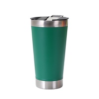 Termos baja tahan karat terlaris 600ml dengan pembuka botol bawaan cangkir bir & kopi mobil kustom untuk pesta