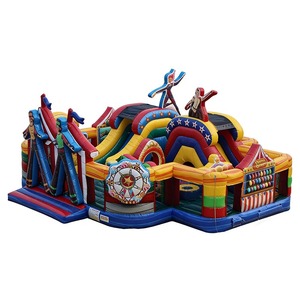 Castello Gonfiabile per Bambini a Tema Zoo, Città degli Animali, Giungla, Parco Giochi per Bambini - Product Image 3