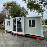 Rumah Kontainer Ekspansi Bebas Karat dari Pabrik Sumber, Rumah Modular Prefab untuk Kanada, Afrika, Timur Tengah, Unit Terjangkau