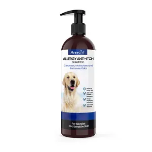 Private Label OEM All Natural Organic Ingredients Pet product Dry Skin & Itch Relief Grooming Deep Cleaning Dog Cat Hair Shampoo