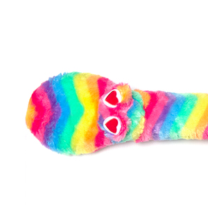 ตุ๊กตางูสีรุ้งของเล่นสุนัขยัดนุ่นของเล่นสุนัขยืดหยุ่นและน่ากอด - Product Image 2