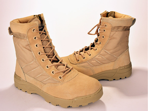 Botas duraderas de camuflaje impermeables de refuerzo táctico <span class=keywords><strong>SWAT</strong></span> profesional con diseño de cremallera para senderismo, senderismo, escalada de montaña - Product Image 3