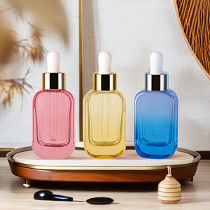 Square Dropper Glass <b>Bottle</b> 30ml Matte Brown Cosmetic Packaging Whitening Essence Dispensing <b>Bottle</b> - Product Image 4