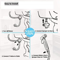 Support mural moderne en acier inoxydable pour douchette WC bidet à jet horizontal d'eau froide, écologique, pour salle de bain d'hôtel, facile à installer