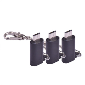 De aleación de aluminio de <span class=keywords><strong>micro</strong></span> <span class=keywords><strong>usb</strong></span> <span class=keywords><strong>2</strong></span>,<span class=keywords><strong>0</strong></span> macho a tipo c hembra adaptador - Product Image 4
