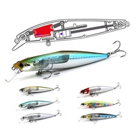 MISTER-señuelo de pesca, cebo duro de 19g, 13cm, cambio de peso, hoja flash, trampa para pececillos, señuelo de lubina