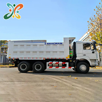 Camion benne minier SHACMAN 380HP, camion à benne basculante lourd F3000 6x4, camion benne bleu