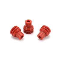 MFD023-2 Bouchon d'étanchéité en silicone rouge pour connecteur automobile
