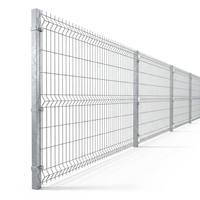 Panneau de clôture métallique de sécurité pour cour, personnalisé, revêtu de poudre, fil 3D avec certification CE