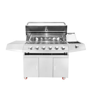 เตาย่างก๊าซ6หัวแบบพับได้สไตล์โมเดิร์นหรูหราเตาอบแบบพับได้กันน้ำไม่มีควันสำหรับการตั้งแคมป์ในบ้าน - Product Image 4