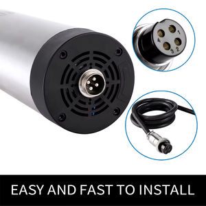 มอเตอร์แกนหมุน CNC สำหรับงานไม้ 3KW 220V/380V ความแม่นยำสูง 24000 รอบต่อนาที พร้อมชุดอินเวอร์เตอร์ VFD ระบายความร้อนด้วยอากาศ ER20 - Product Image 3