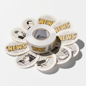 Etiquetas Adhesivas Personalizadas para Embalaje de Productos, Etiquetas de Vinilo Impermeables con Logotipo en Rollo - Product Image 2