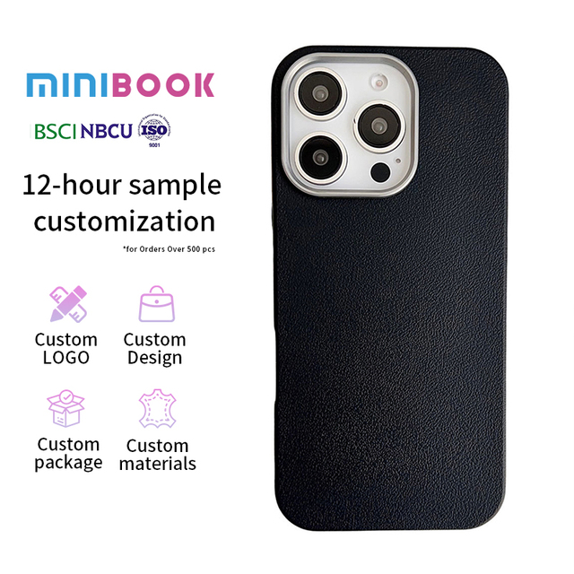 Minibook TPU Texture Soft Shell Simple Solid Color Shockproof Mobile Phone case for iPhone 17 Pro Max 16 Plus 15 14 13 12